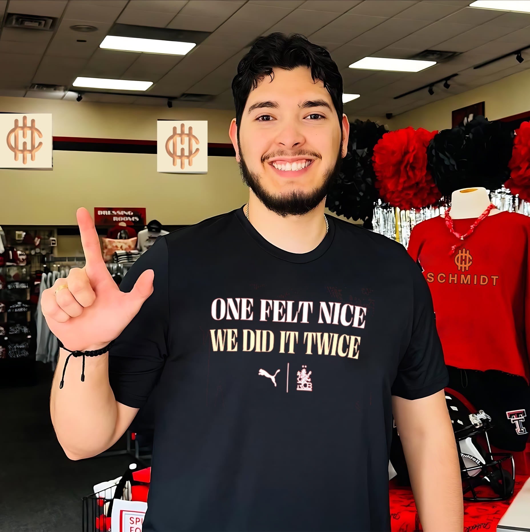 RCB 2026 Champion one felt nice we did it twice shirt