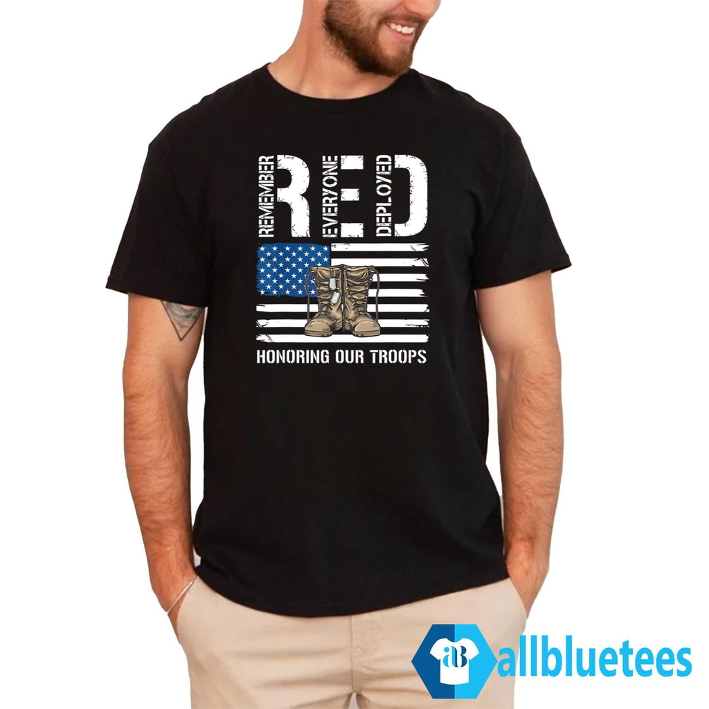 RED Honoring Our Troops Shirt