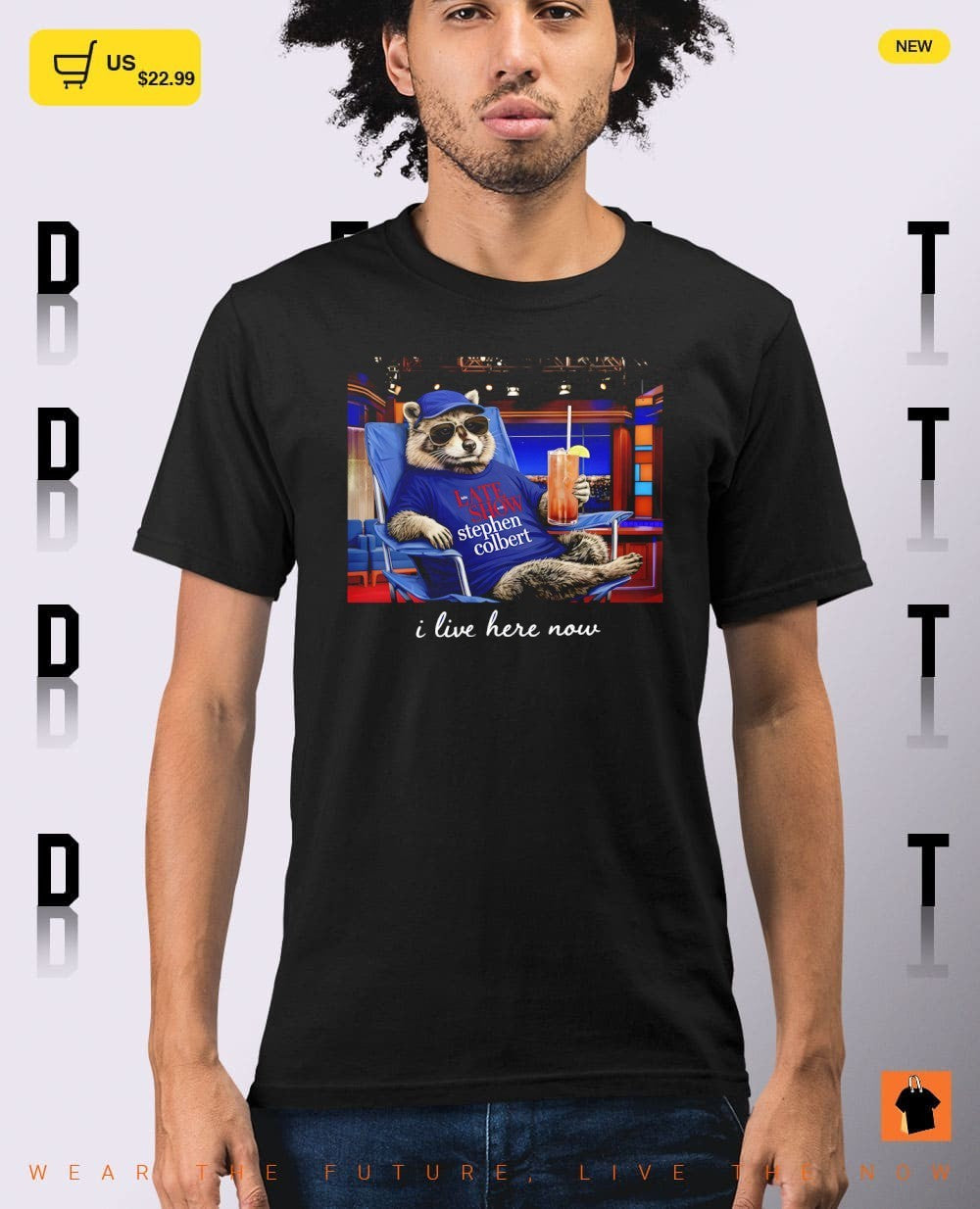 Raccoon I live here now the last show with Stephen Colbert 2026 shirt