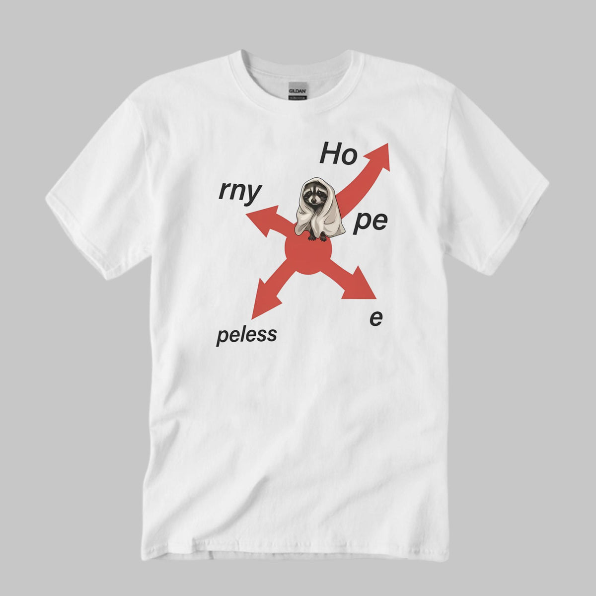 Raccoon Ho Rny E Peless Shirt