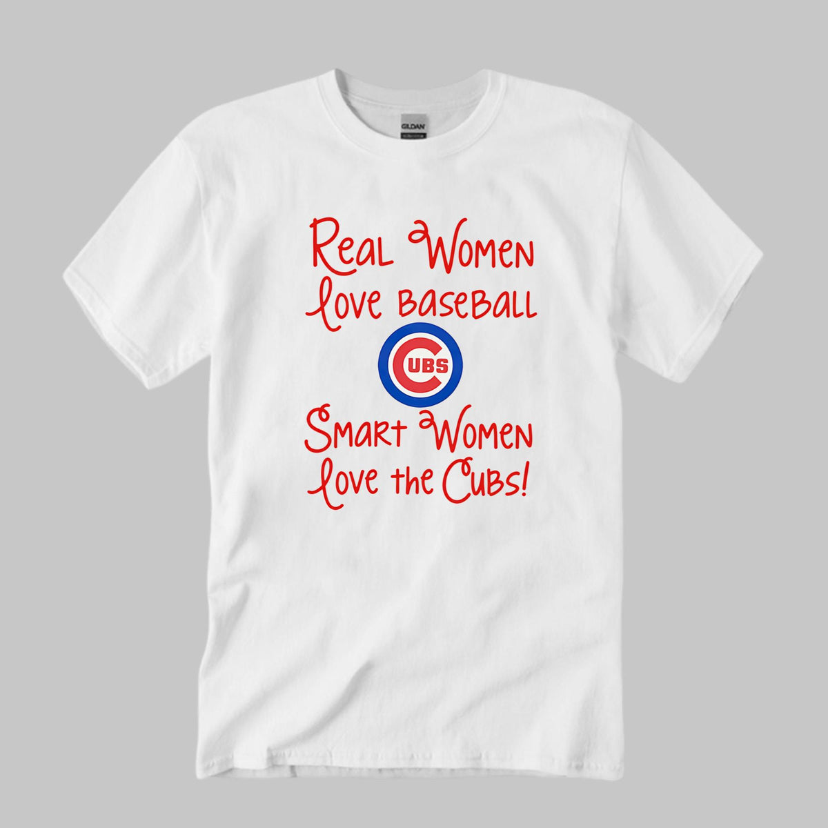 Real Women Love Baseball Smart Women Love The Cubs Shirt