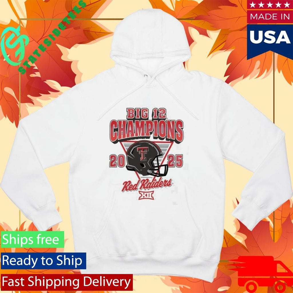 Red Raiders 2025 Big 12 Football Champions HELMET Shirt