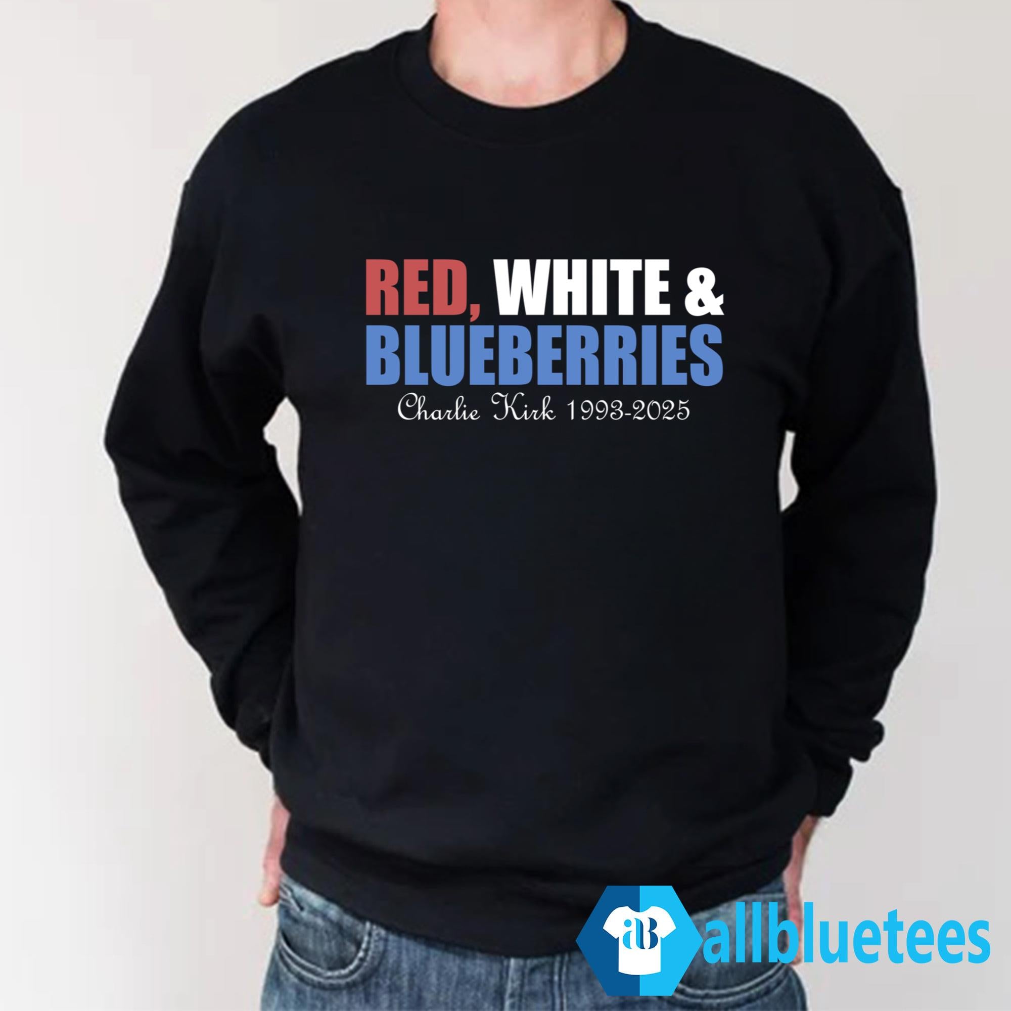 Red White & Blueberries Charlie Kirk Shirt