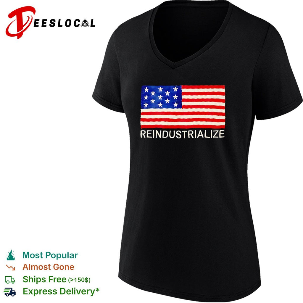 Reindustrialize United States Flag shirt