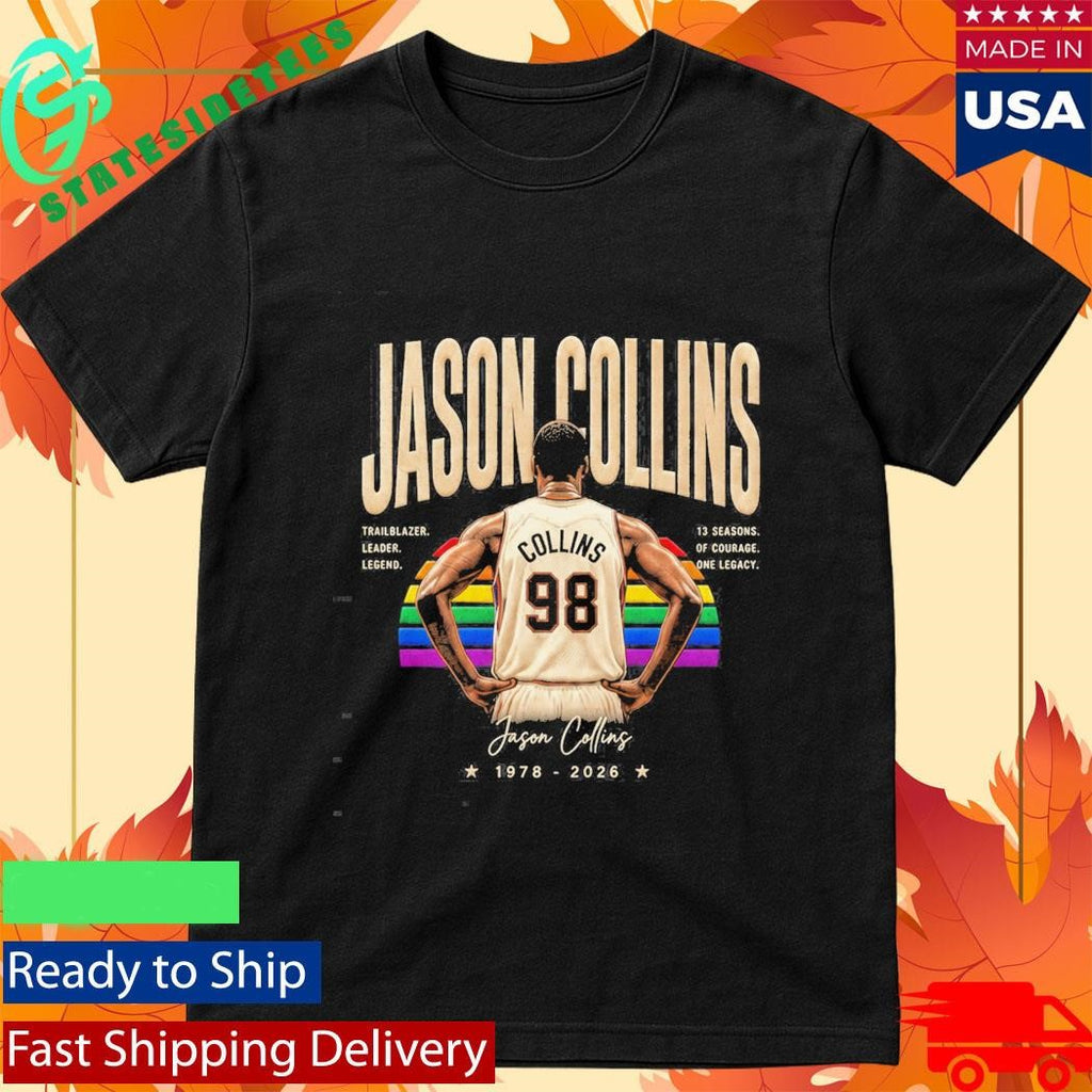 Retro 1978 2026 Jason Collins 98 Trailblazer Leader Shirt