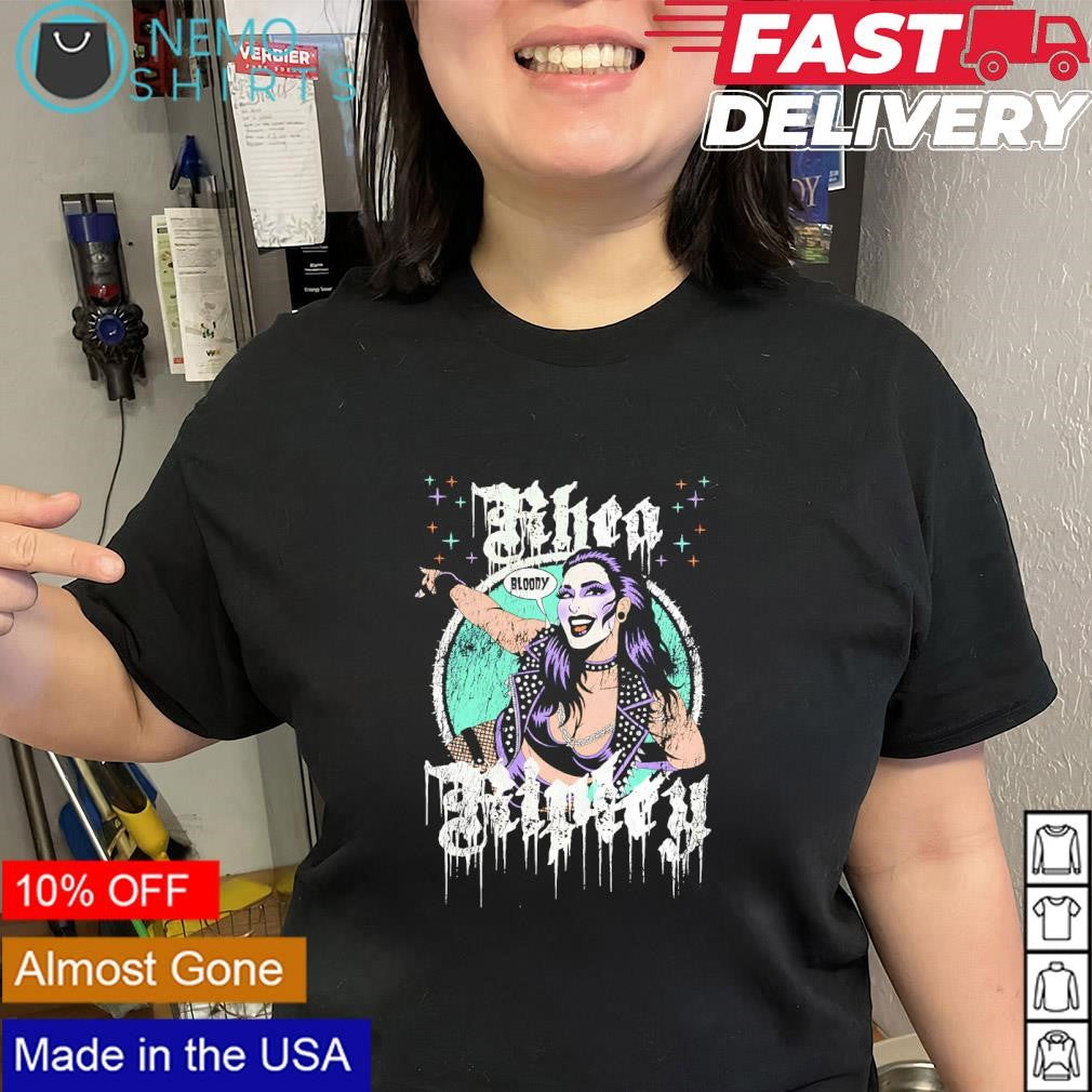 Rhea Ripley WWE superstar bloody shirt