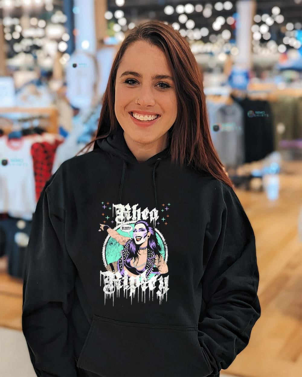Rhea Ripley WWE superstar bloody shirt