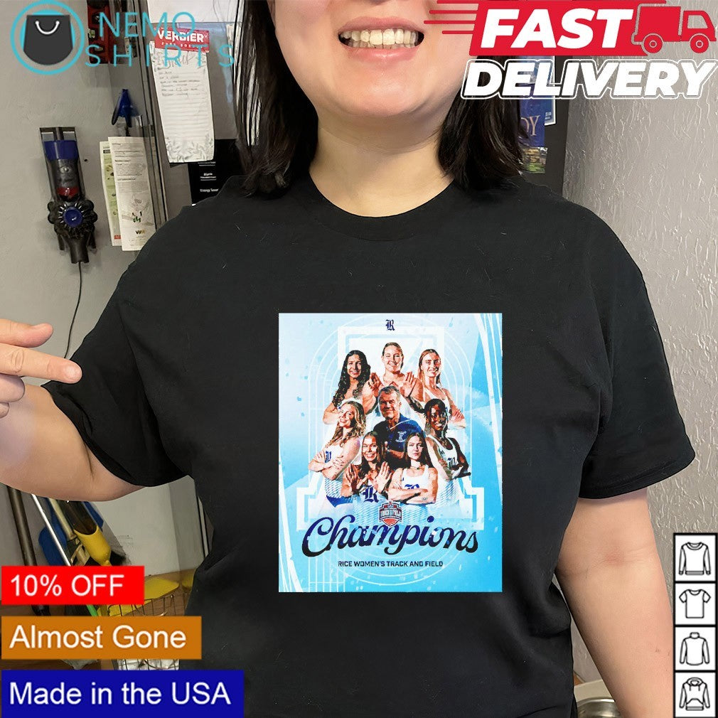 Rice women’s track and field champions shirt