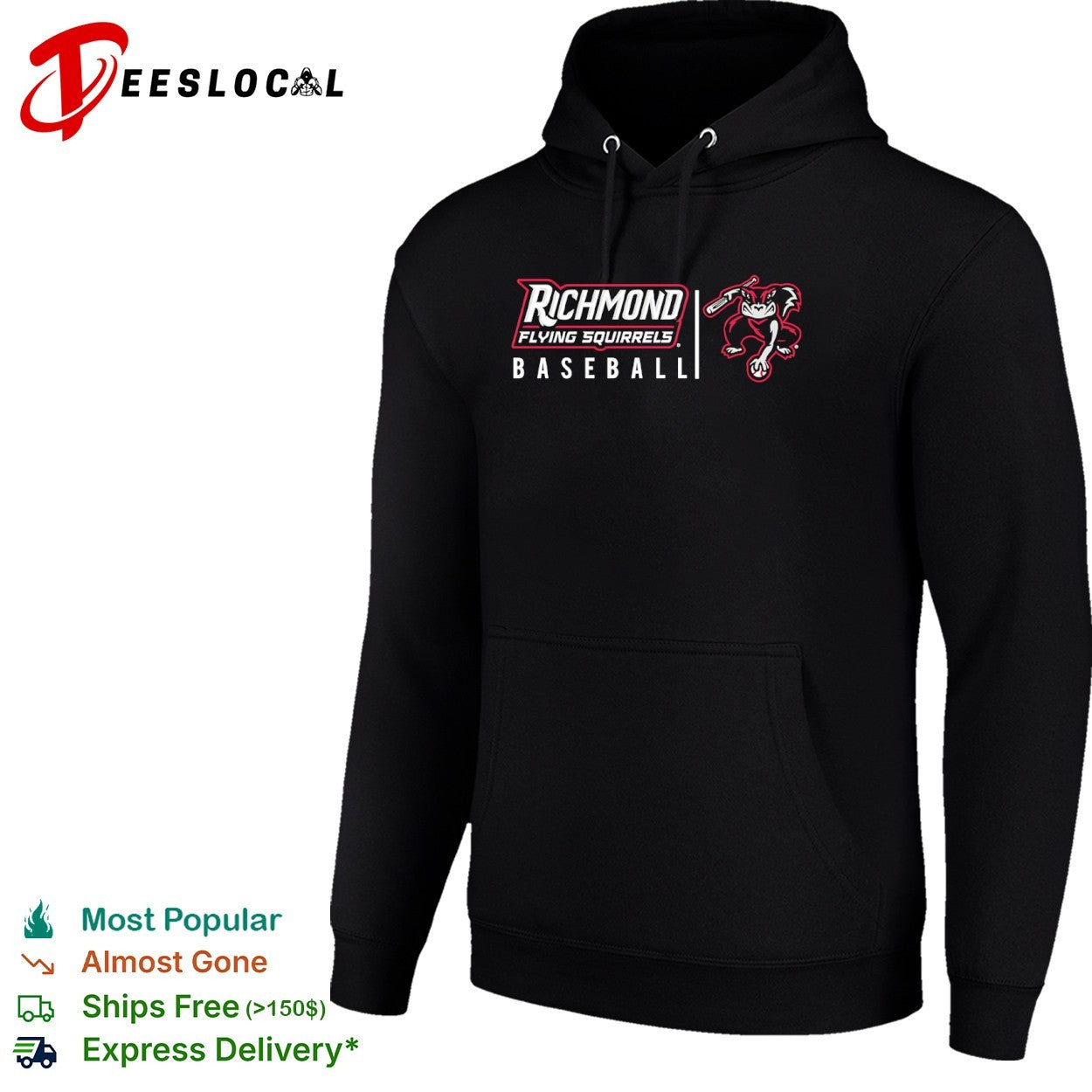 Richmond Flying Squirrels baseball mascot shirt