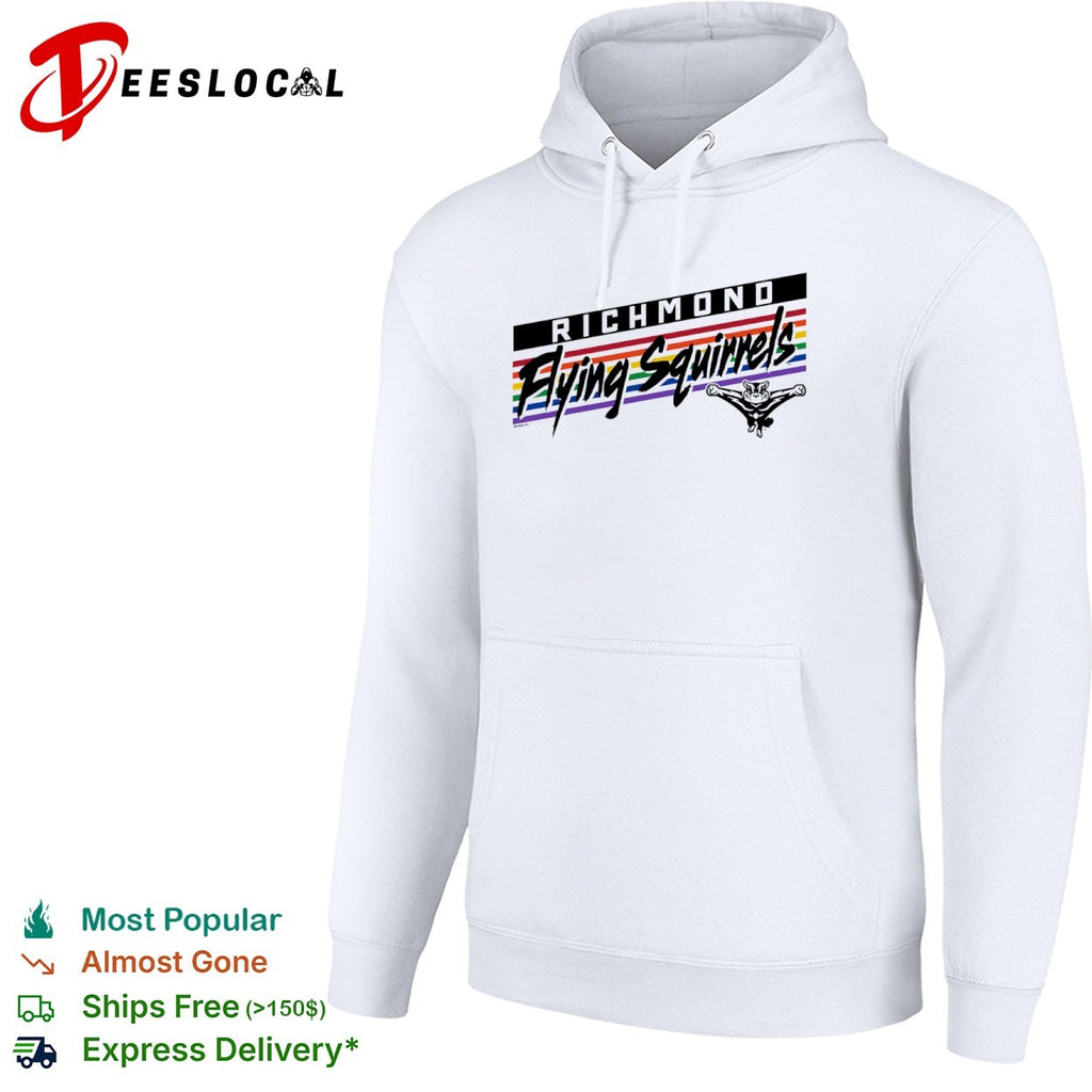 Richmond Flying Squirrels rainbow shirt