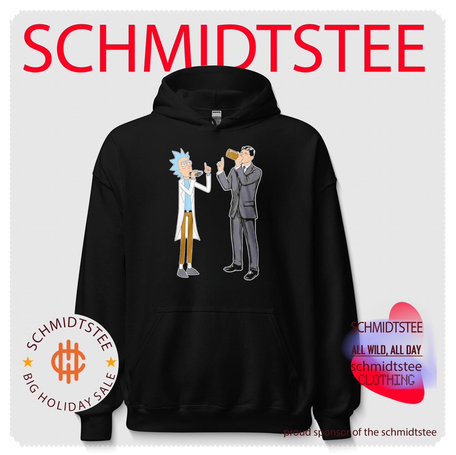 Rick And Archer Drinking Buddies cartoon shirt