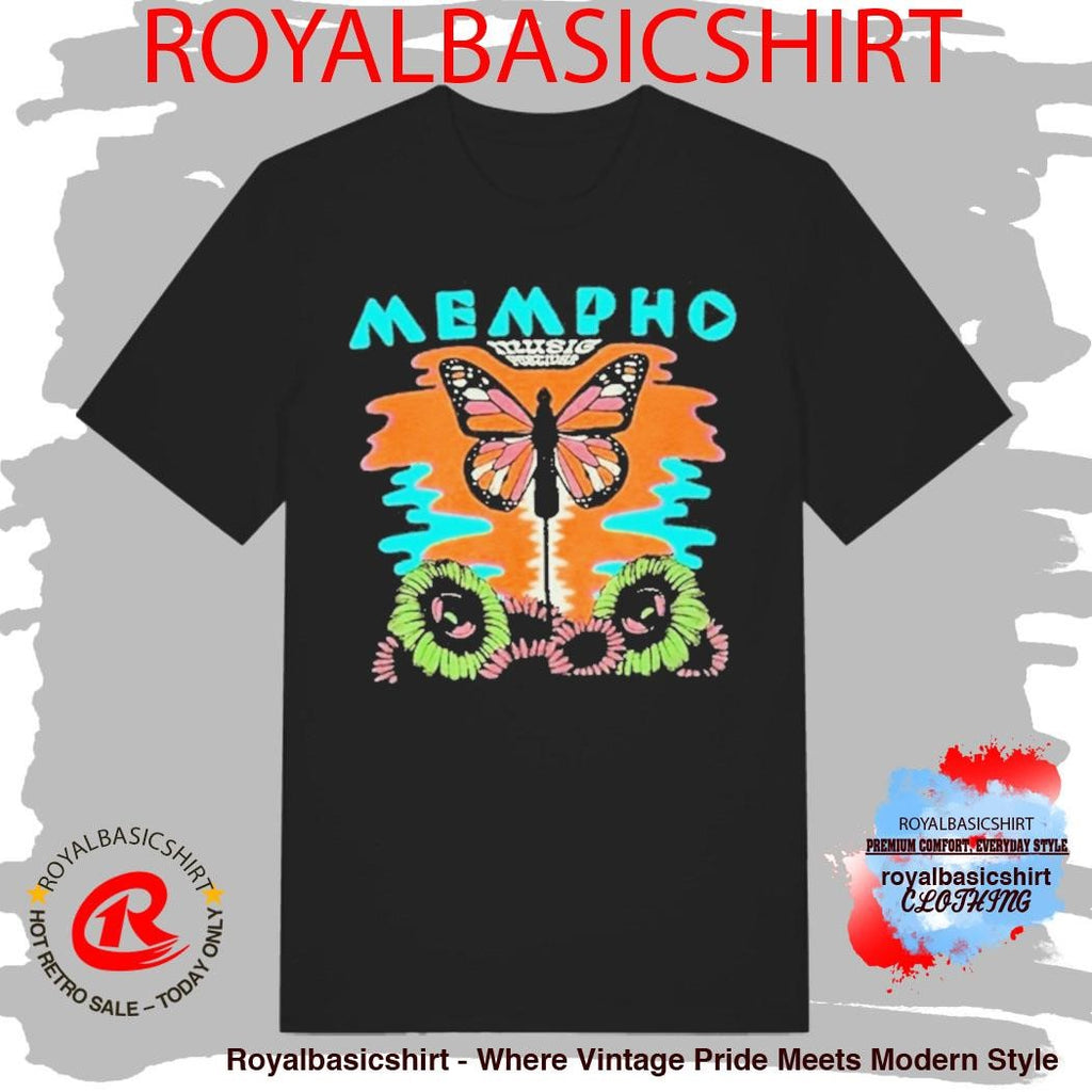 RiverBeat Music Festival Mempho Butterfly Shirt