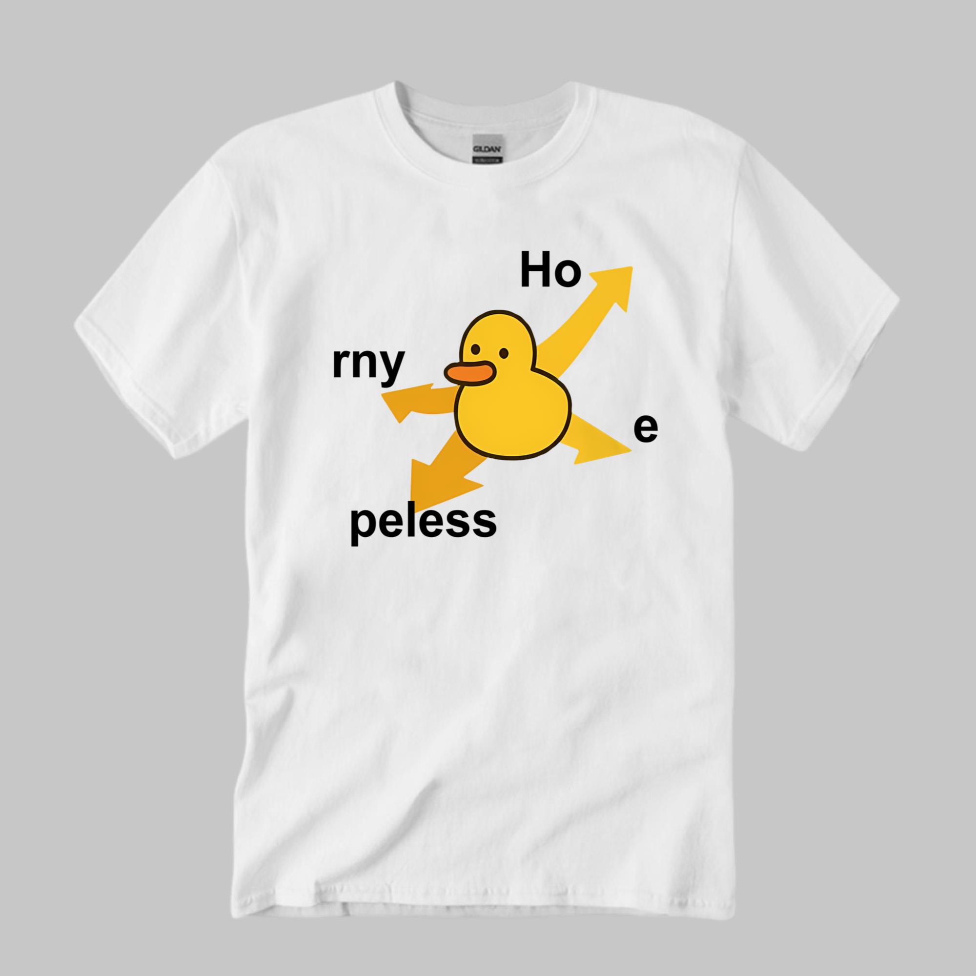 Ho rny Peless Duck In Distress Shirt