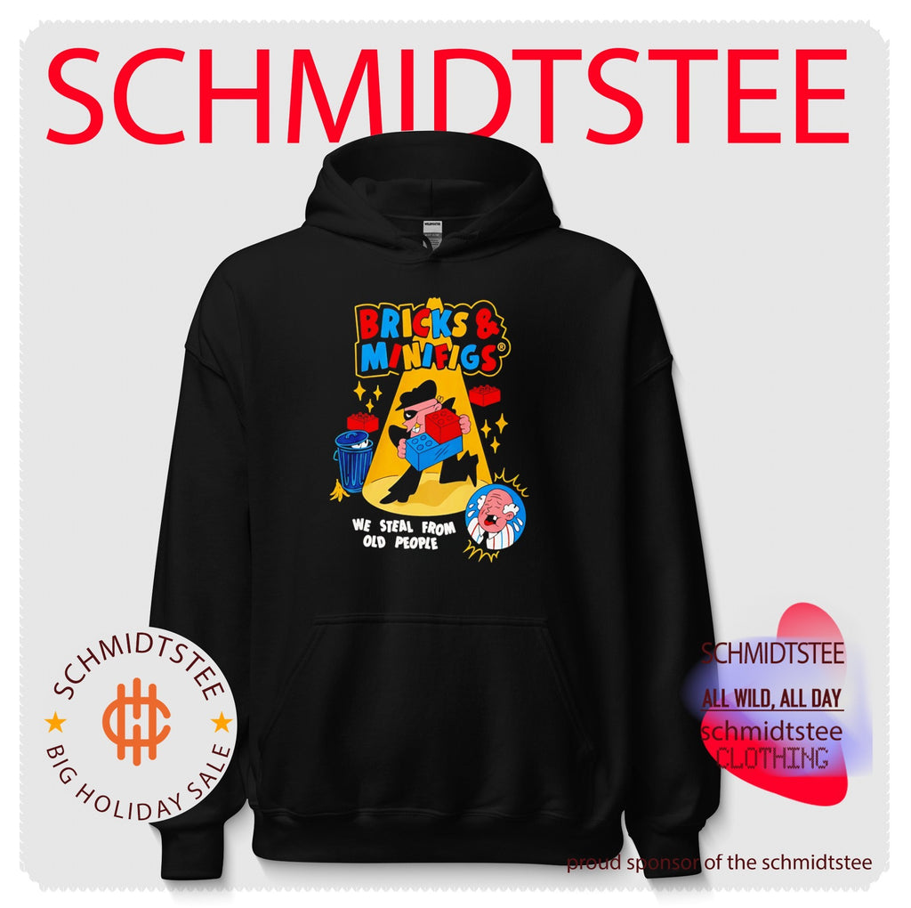 Robber Character We Steal From Old People Spotlight Scene Bricks And Minifigs Shirt