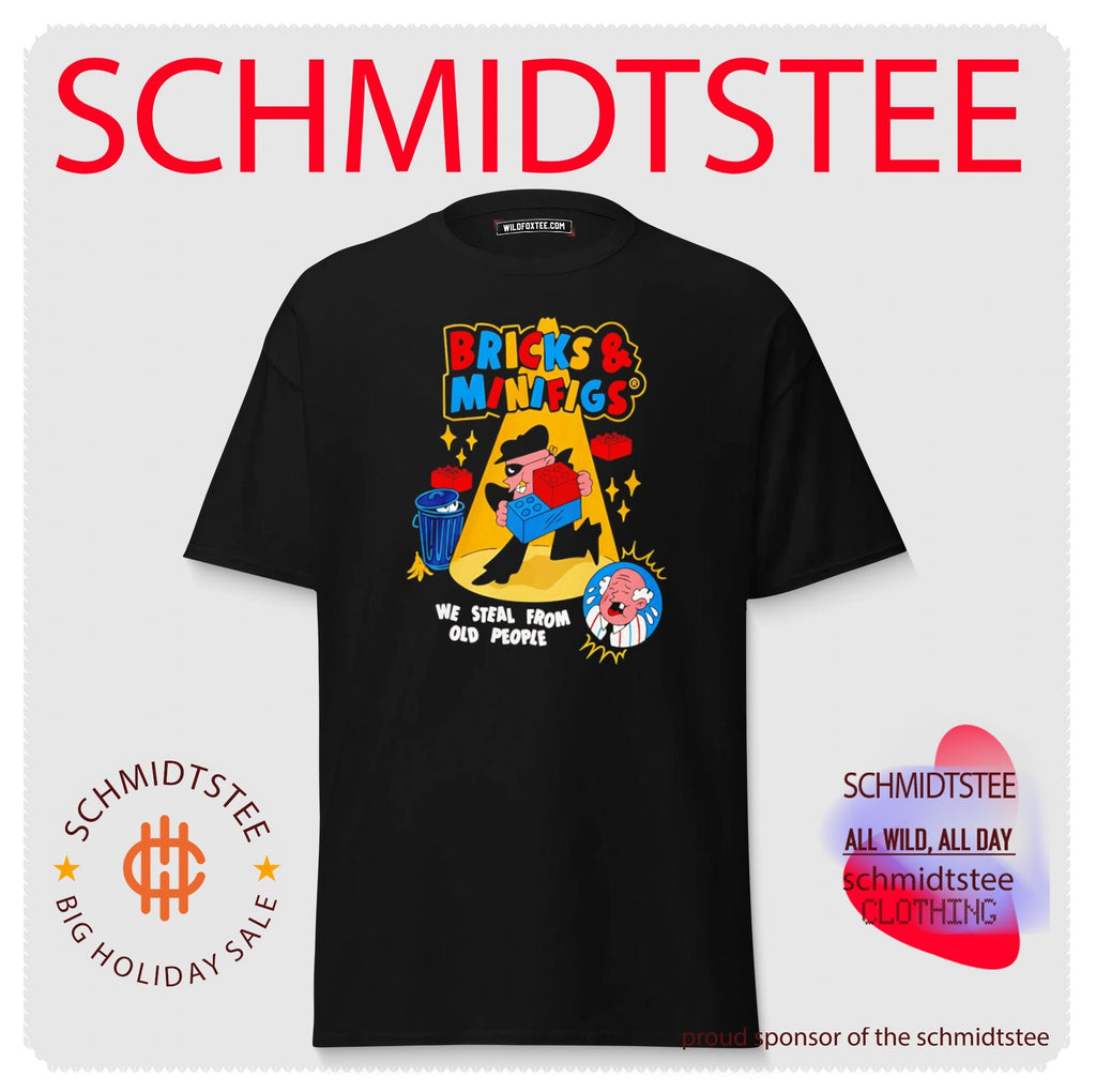 Robber Character We Steal From Old People Spotlight Scene Bricks And Minifigs Shirt