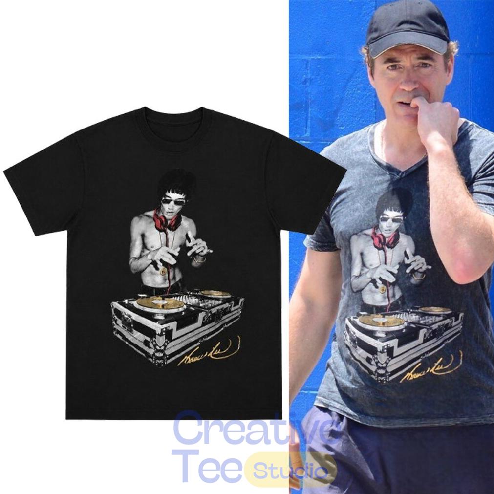Robert Downey Jr Bruce Lee DJ Kung Fu T-Shirt