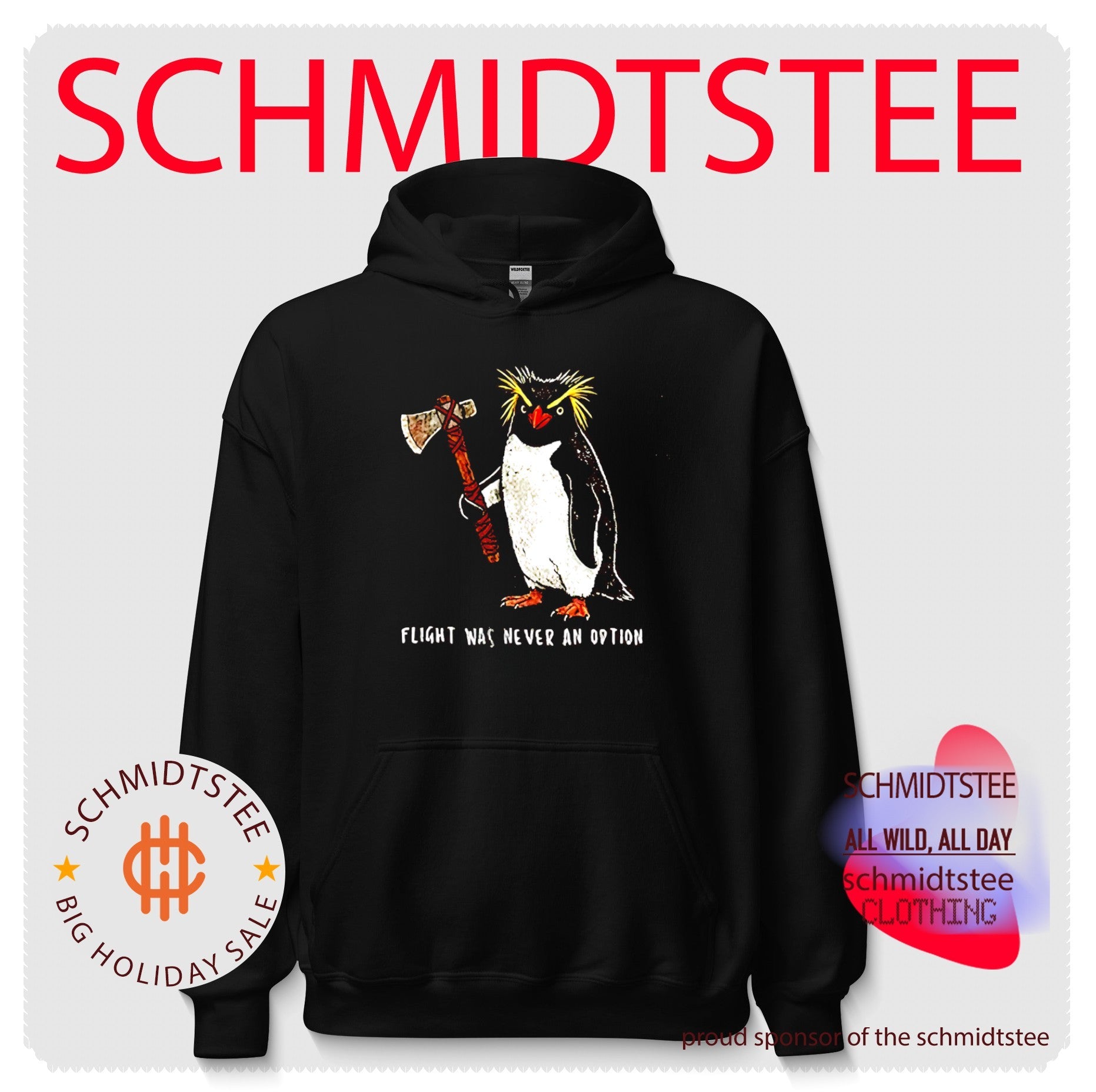 Rockhopper Penguin Axe flight was never an option shirt