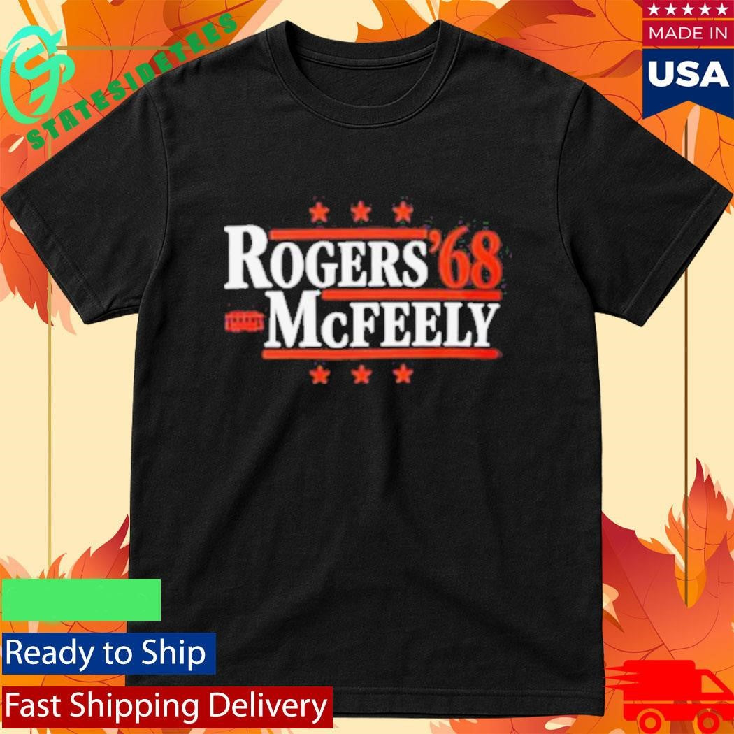 Rogers McFeely 68 Retro Trolley Neighborhood Political Shirt