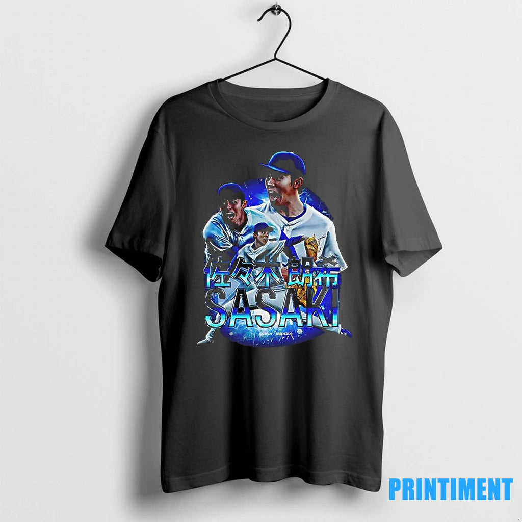 Roki Sasaki Los Angeles Dodgers Scream Graphic Tshirts Sweater