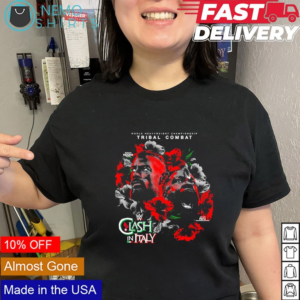 Roman Reigns vs Jacob Fatu tribal combat Clash in Ilaty shirt