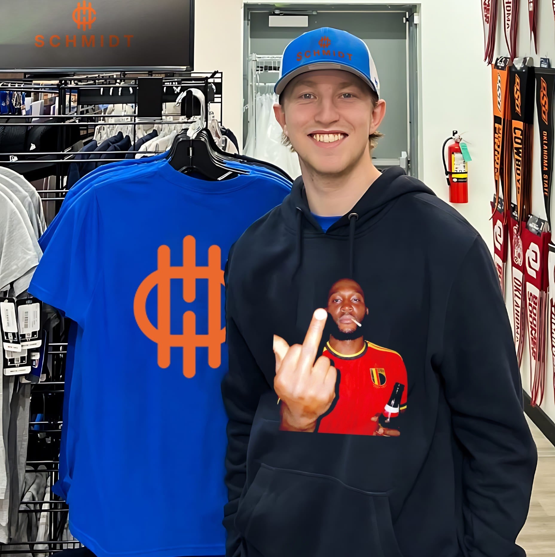 Romelu Lukaku Belgium National Team Middle Finger shirt