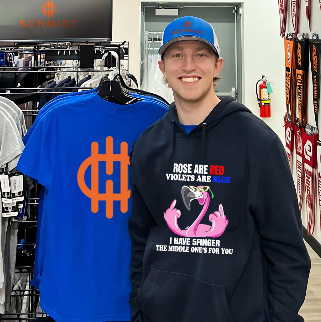 Roses Are Red Violets Are Blue I Have 5 Fingers the Middle One Is for You shirt