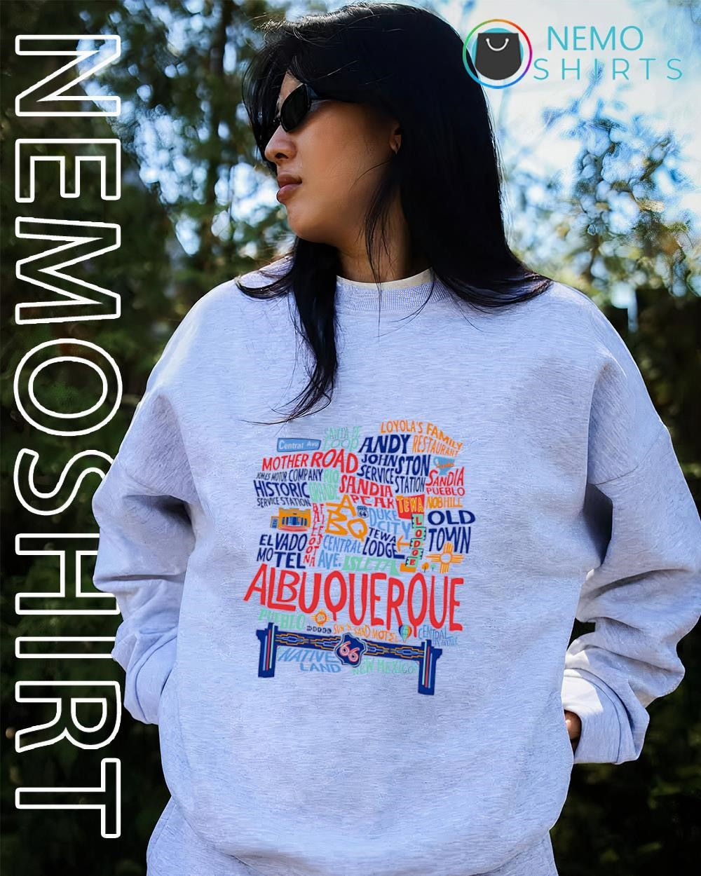 Route 66 Albuquerque Native land New Mexico iconic shirt