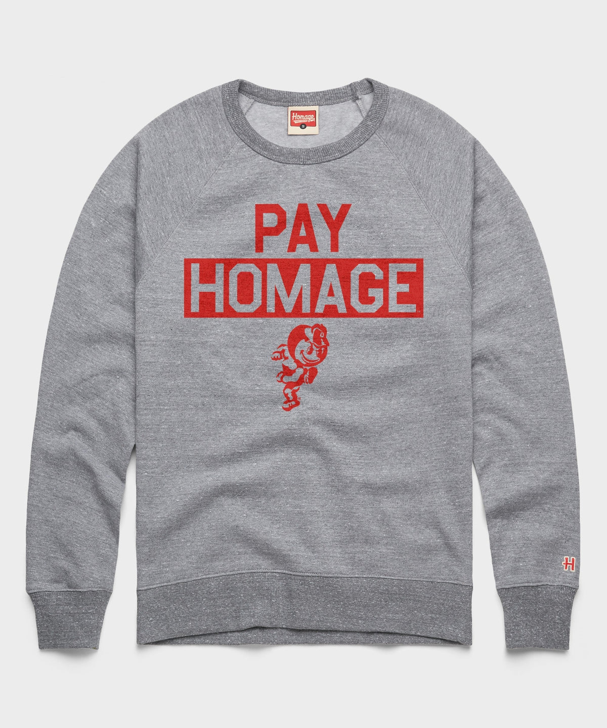 Running Brutus The Buckeye Pay Homage Crewneck