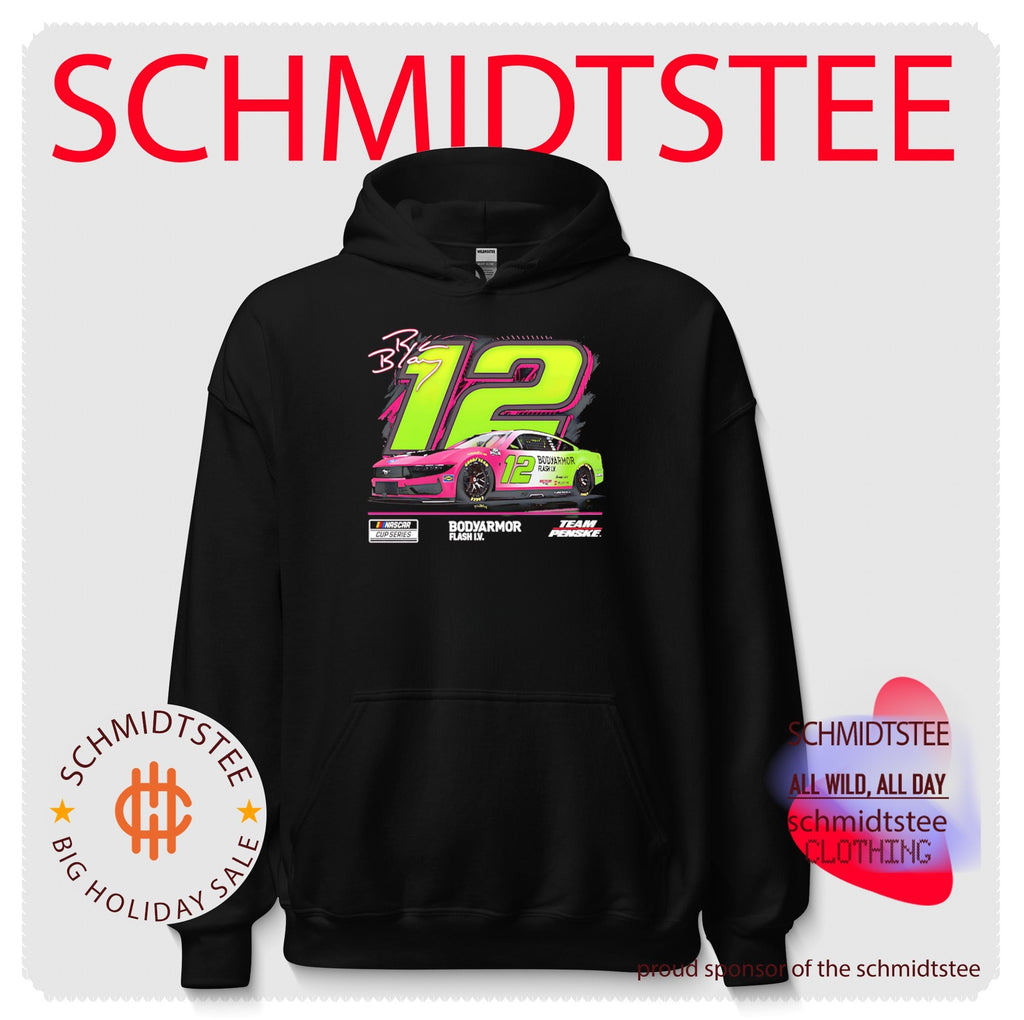 Ryan Blaney Team Penske no 12 Body Armor Flash IV signature shirt