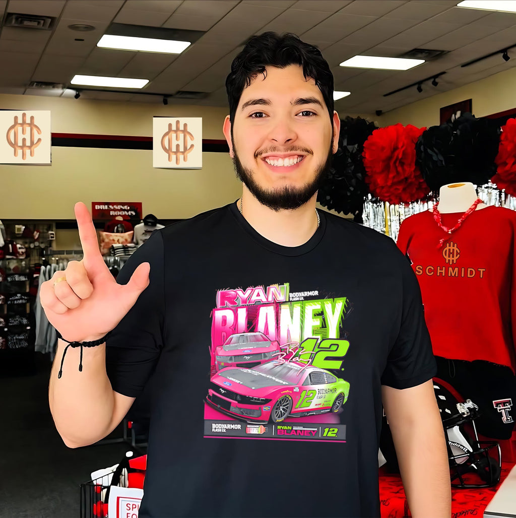 Ryan Blaney Team Penske no 12 Body Armor Flash IV shirt