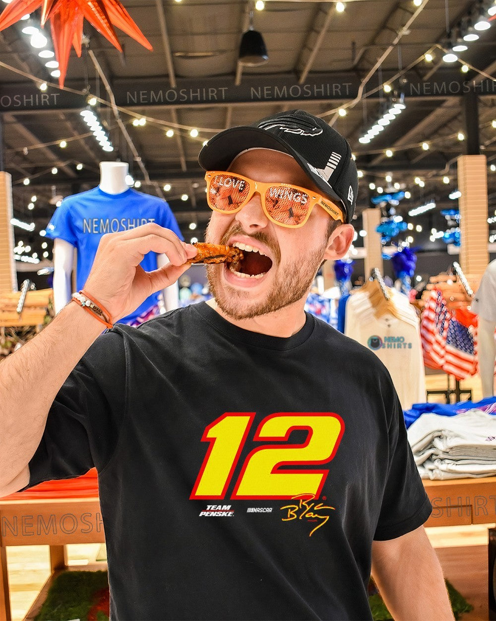 Ryan Blaney big number 12 signature shirt