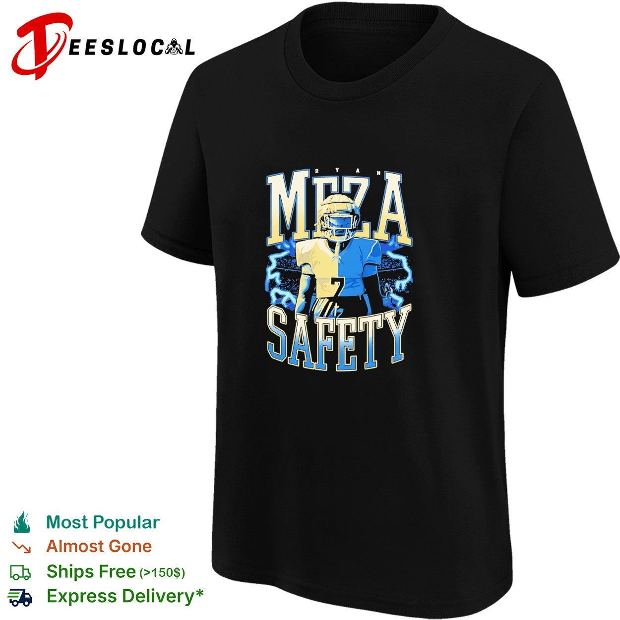 Ryan Meza Safety Football Player athlete vintage shirt