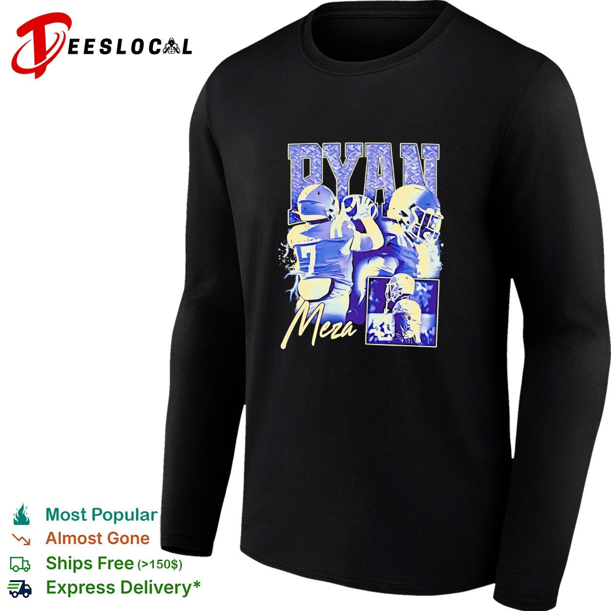 Ryan Meza Safety football player graphic shirt