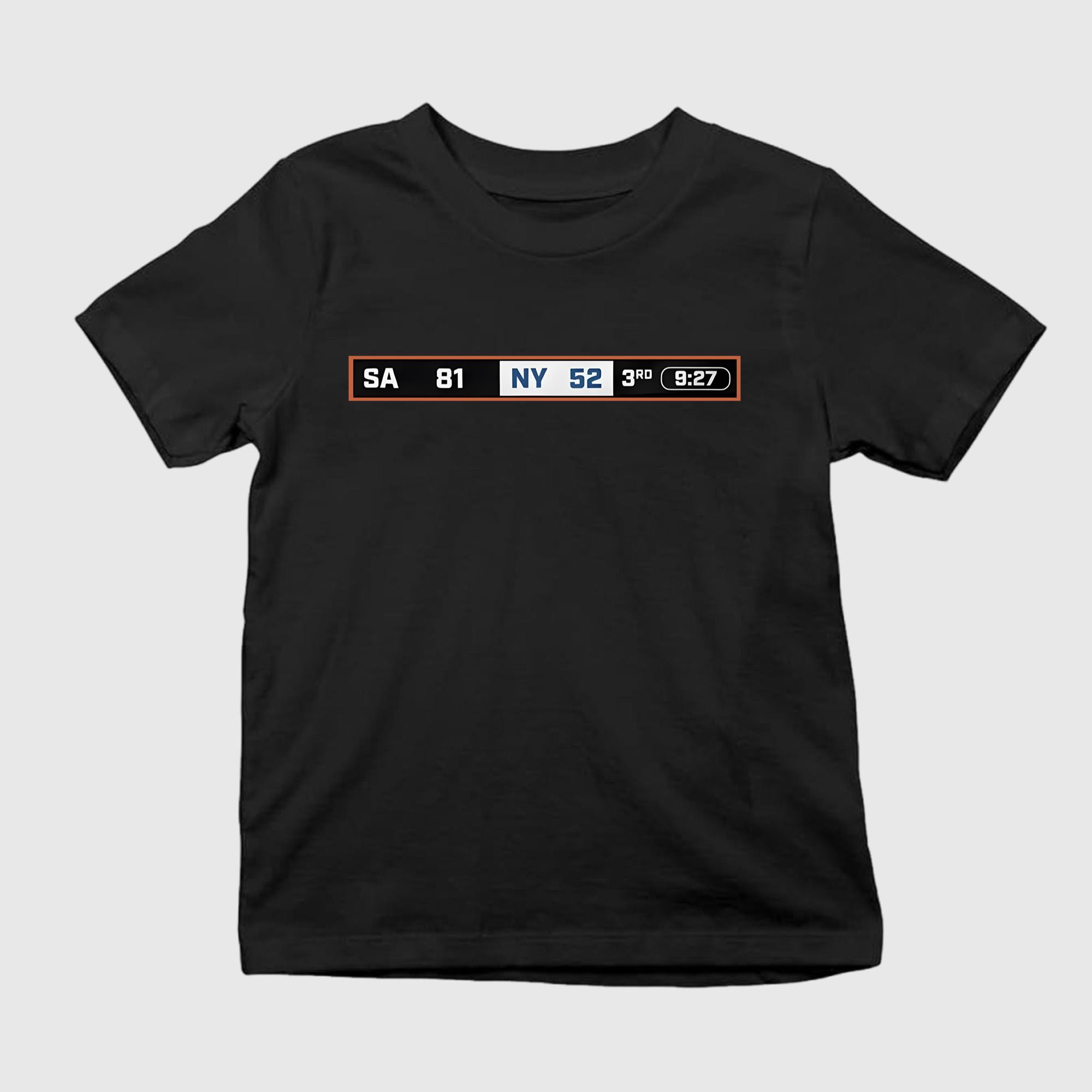 SA Vs NY 81-52 Shirt