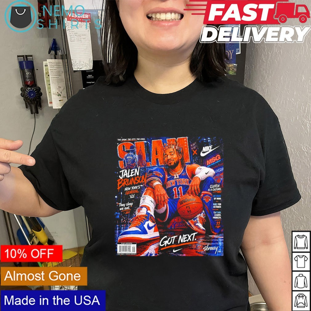 SLAM Jalen Brunson New York Knicks got next shirt