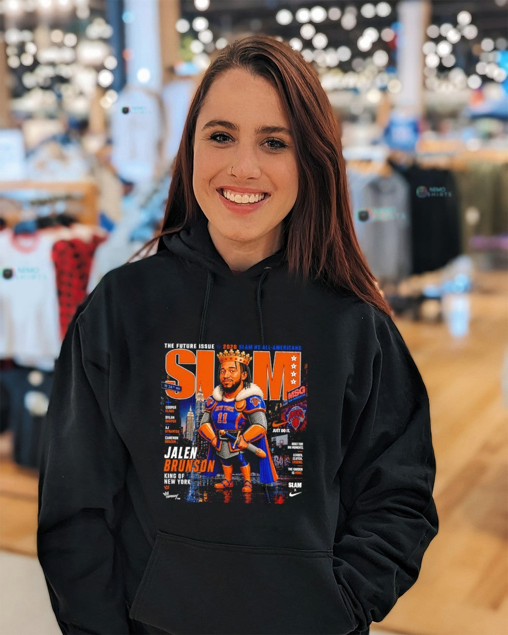 SLAM Jalen Brunson king of New York Knicks 2026 NBA Playoffs shirt