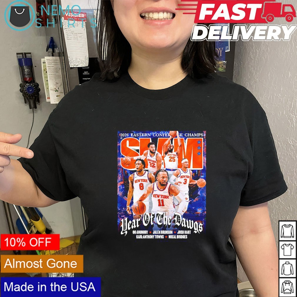 SLAM New York Knicks hear of the dawgs 2026 Eastern Conference champs shirt