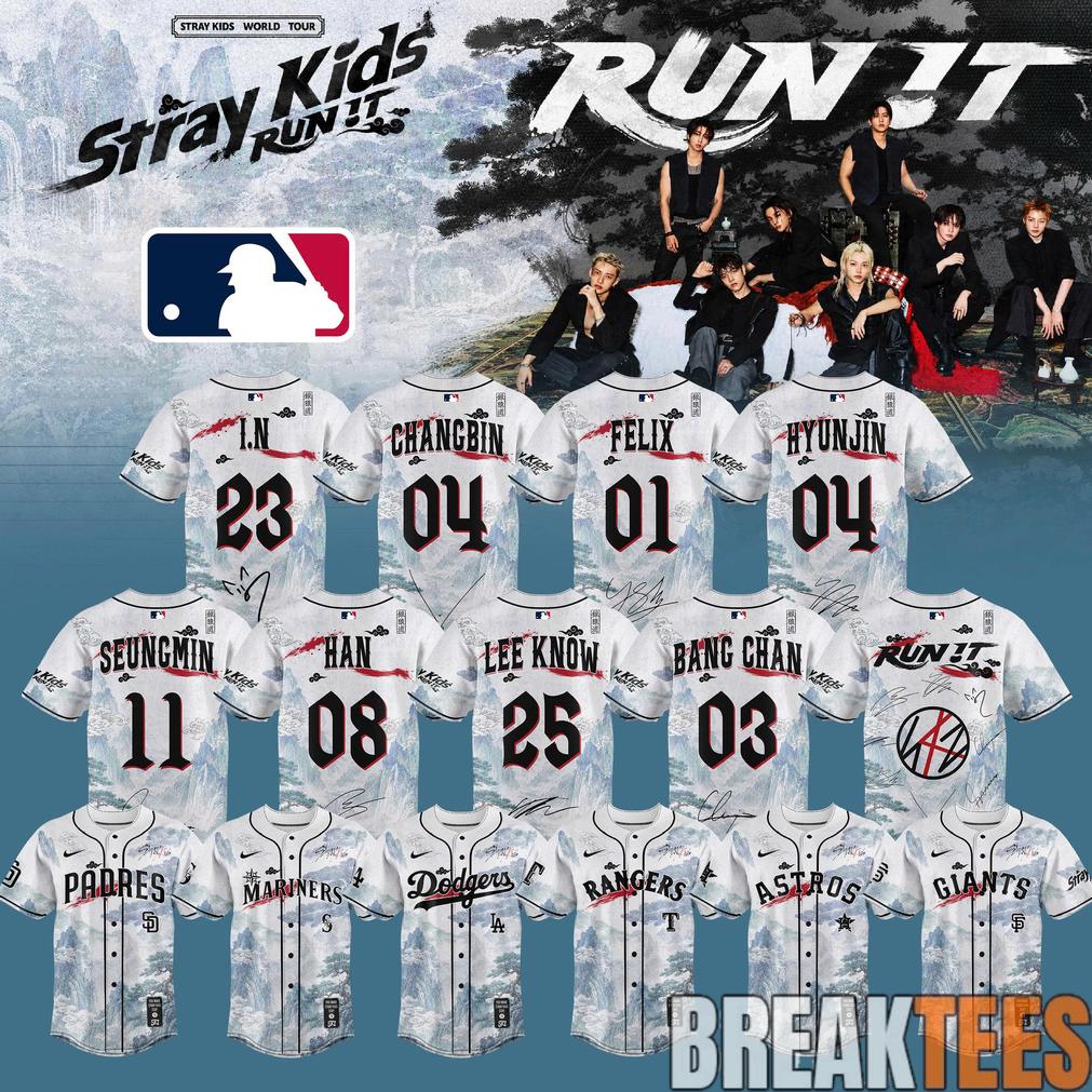 STRAY KIDS RUN IT WORLD TOUR 2026 Edition Baseball Jersey