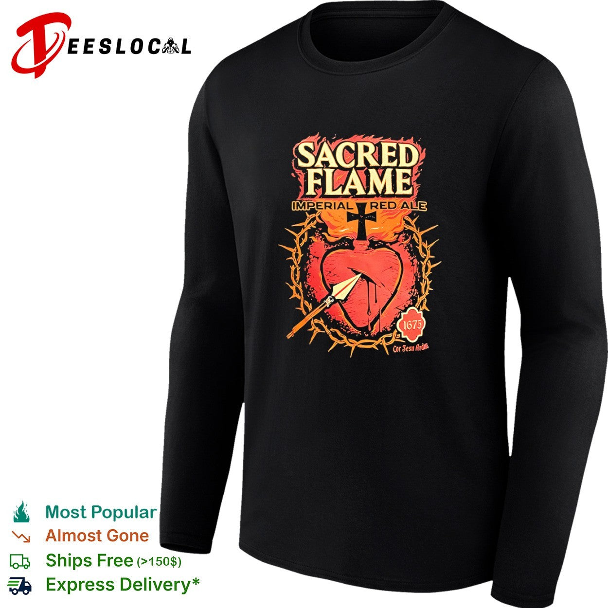 Sacred Flame Imperial Red Ale 1675 shirt