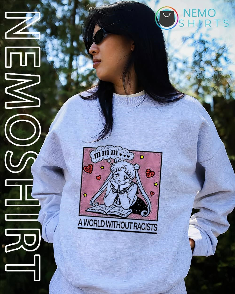 Sailor Moon a world without racists shirt