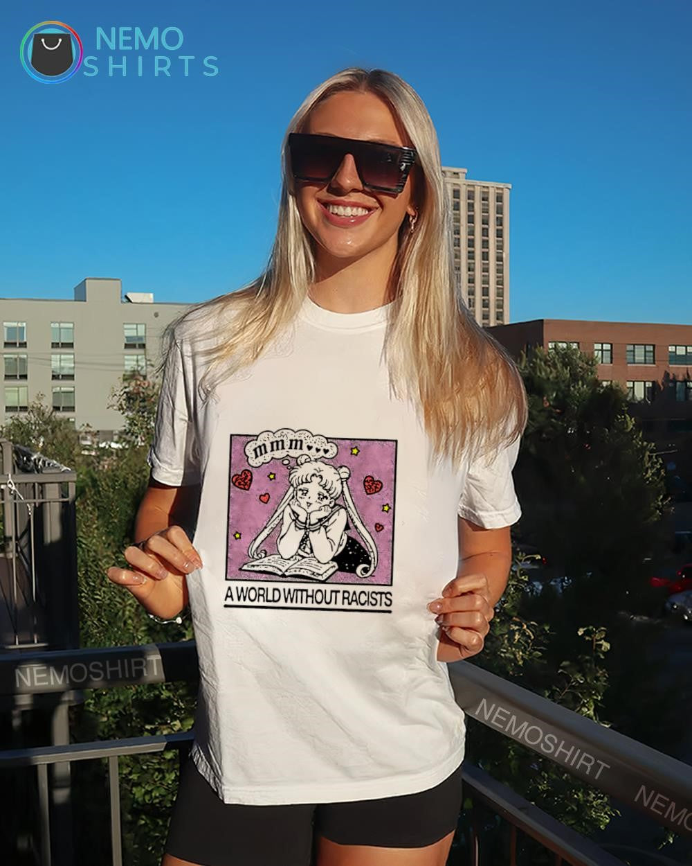 Sailor Moon a world without racists shirt