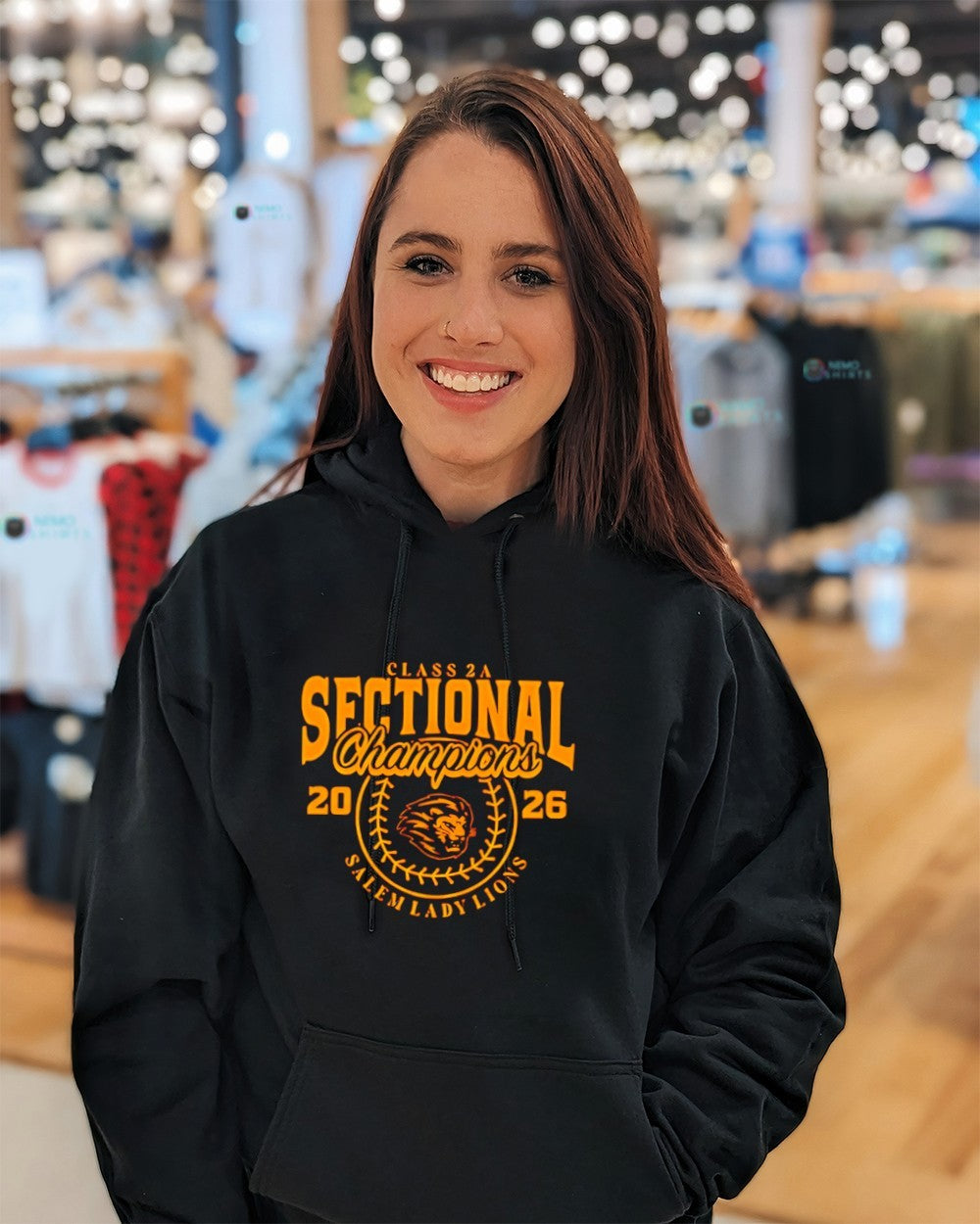 Salem Lady Lions Class 2A Sectional Champions 2026 logo shirt