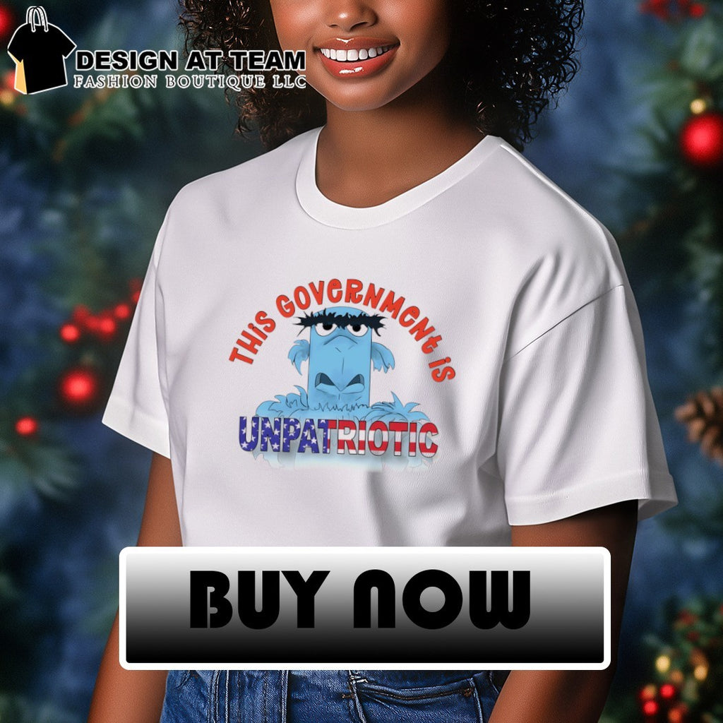 Sam The Eagle The Muppets This Government Is Unpatriotic USA flag shirt