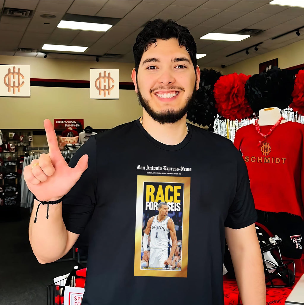 San Antonio Express News Race to Seis shirt