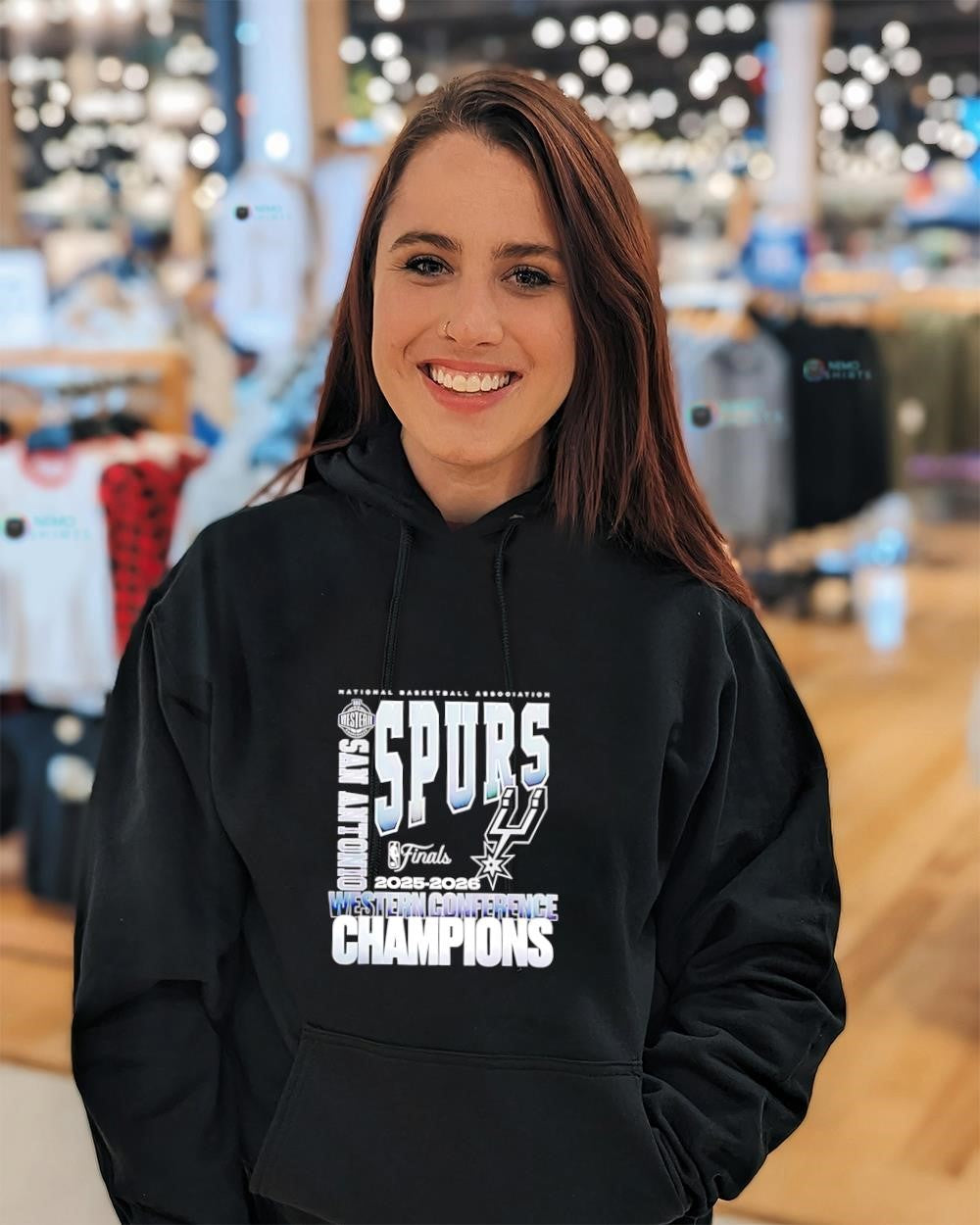 San Antonio Spurs 2025 2026 NBA Western Conference Champions shirt