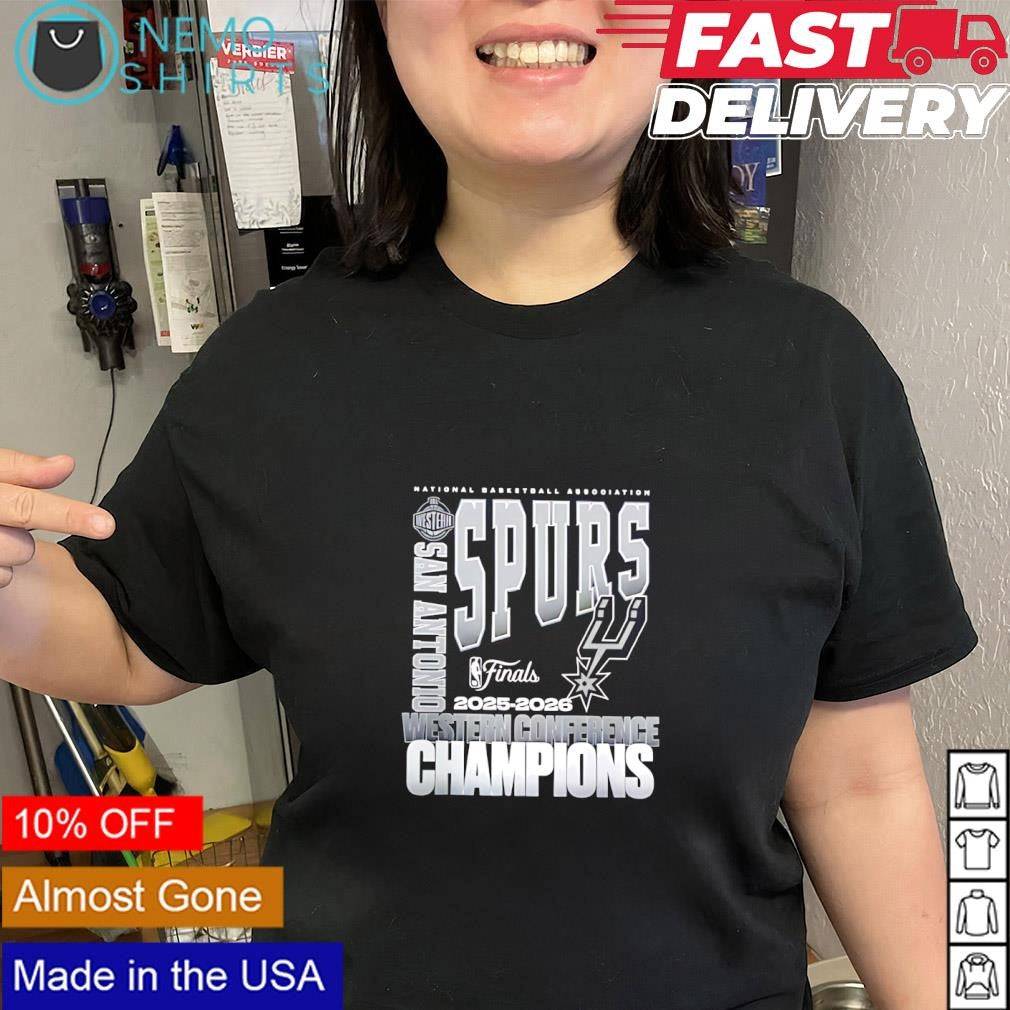 San Antonio Spurs 2025-26 NBA Western Conference Champions shirt