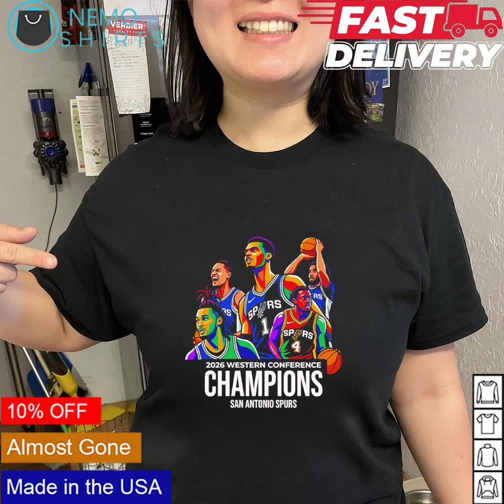 San Antonio Spurs 2026 Champions Western Conference NBA retro shirt