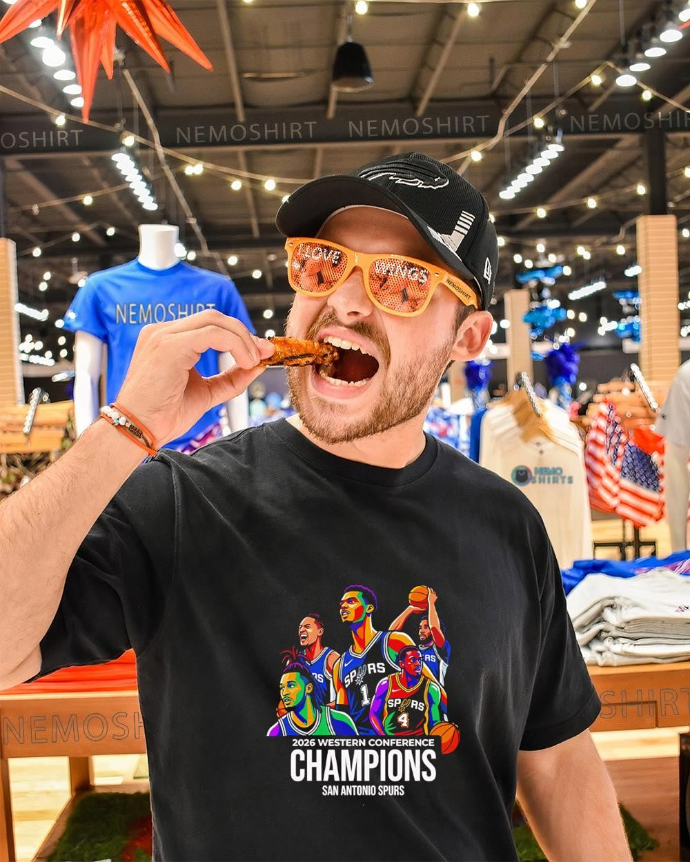 San Antonio Spurs 2026 Champions Western Conference NBA retro shirt