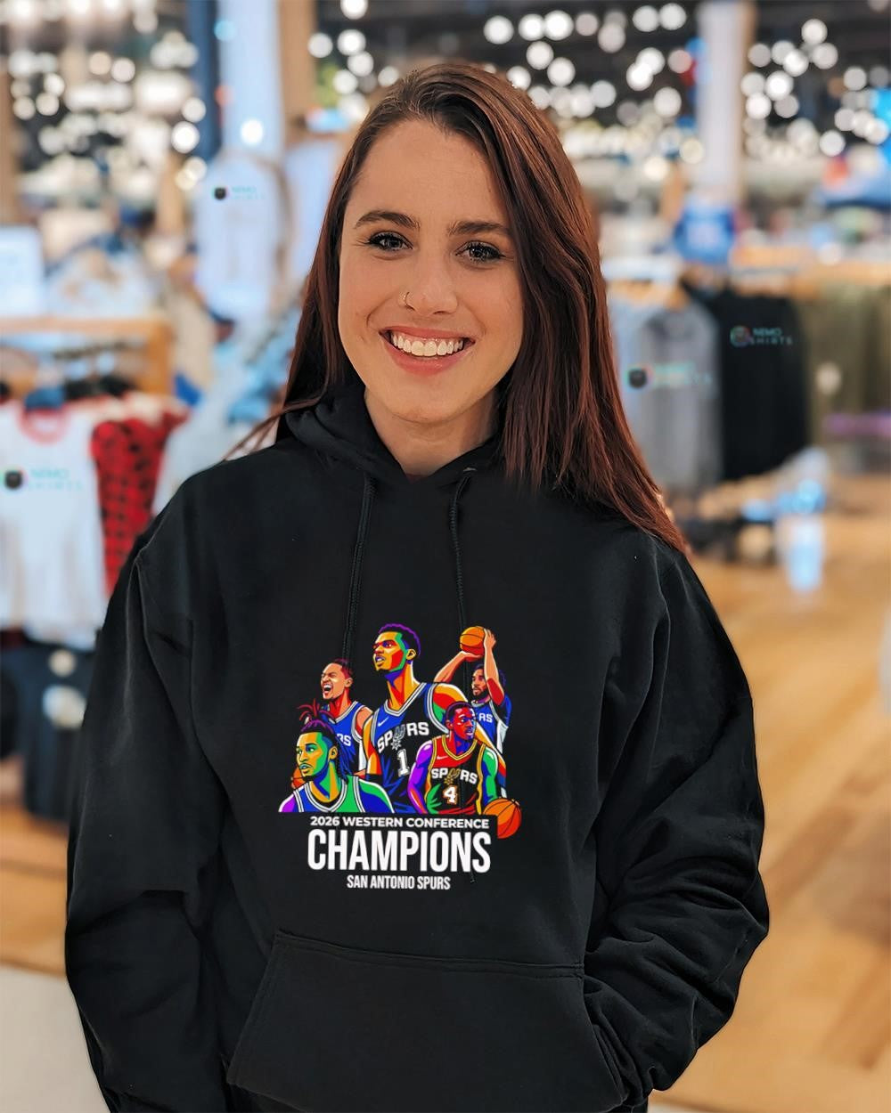 San Antonio Spurs 2026 Champions Western Conference NBA retro shirt