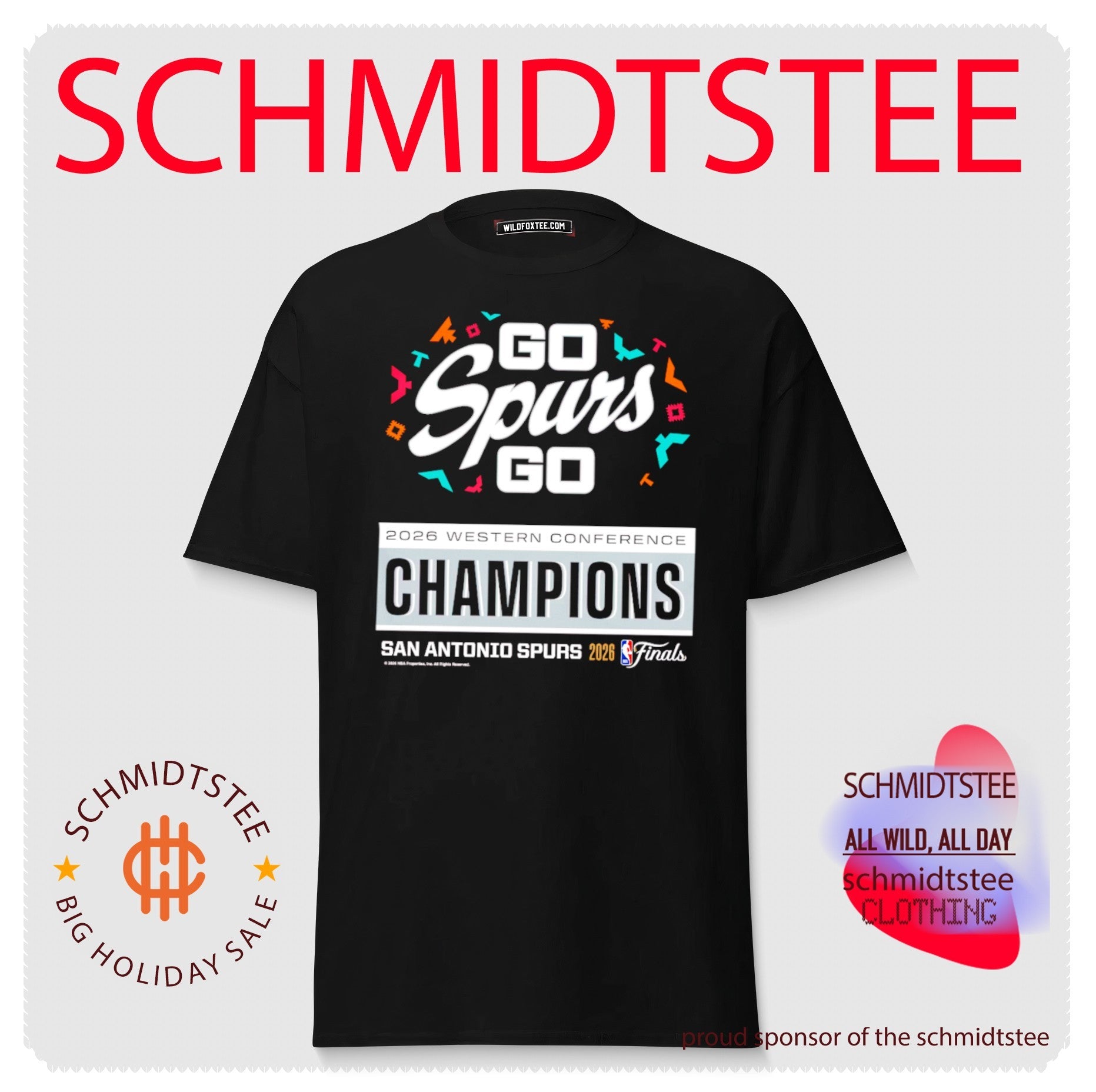 San Antonio Spurs 2026 NBA Finals Western Conference Champions shirt